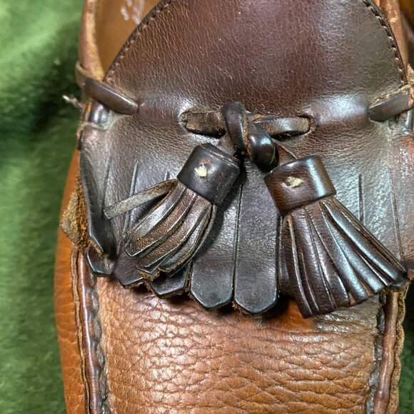 Allen Edmonds Mens Loafers Size 8D Tassel Brown Nashua Leather - Picture 7 of 15